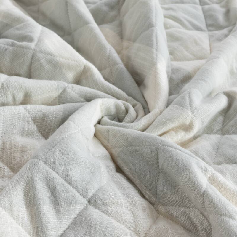 HULALA HOME 3 Piece Quilt Set with Plaid Patterns