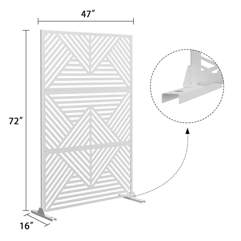 Zodiac Metal Privacy Screen Panel - 72*47
