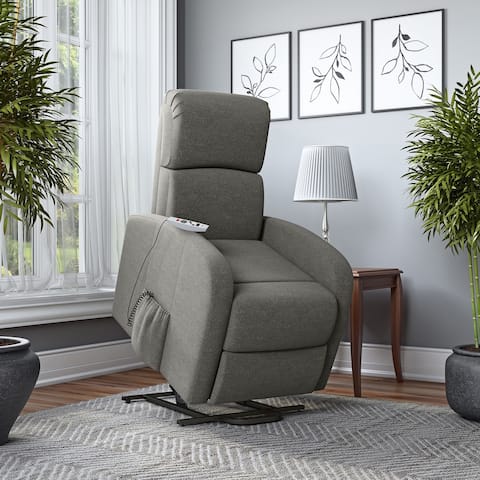 Strick & Bolton Modern Power Recline and Lift Chair with Heat and Massage