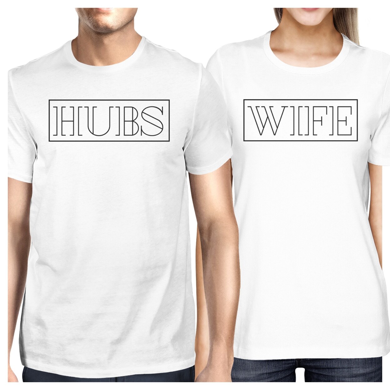 Shop Hubs And Wife Matching Couple Outfits Short Sleeve T Shirts