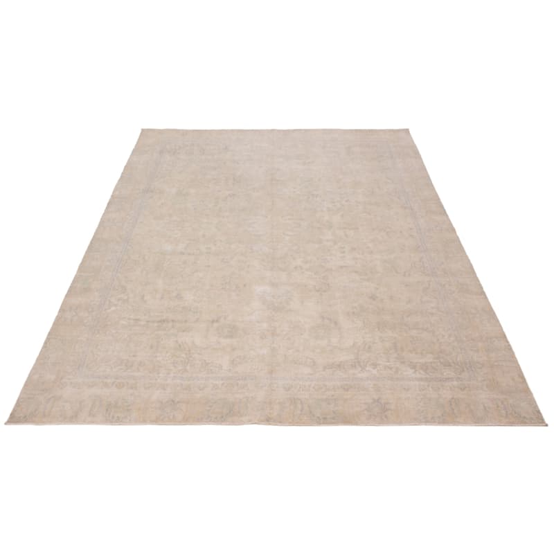 ECARPETGALLERY Hand-knotted Antalya Vintage Khaki Wool Rug - 8'4 x 11'5