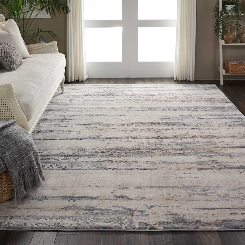 Rustic Textures Modern Country Abstract Area Rug
