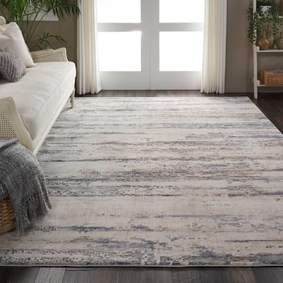 Rustic Textures Modern Country Abstract Area Rug