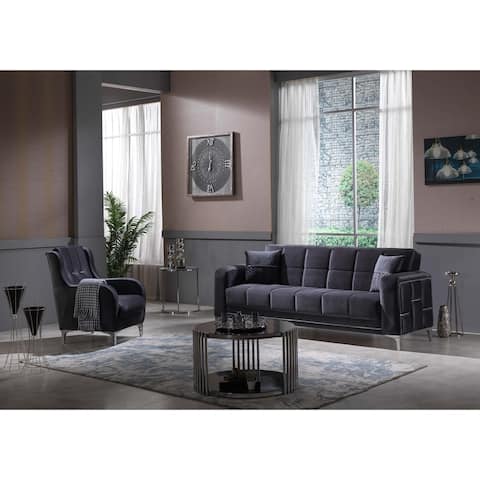 Doqu Square Arms 4-piece Living Room Set Two Sofa And two Chair