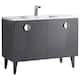 Option Rock Gray - Polished Chrome Handles