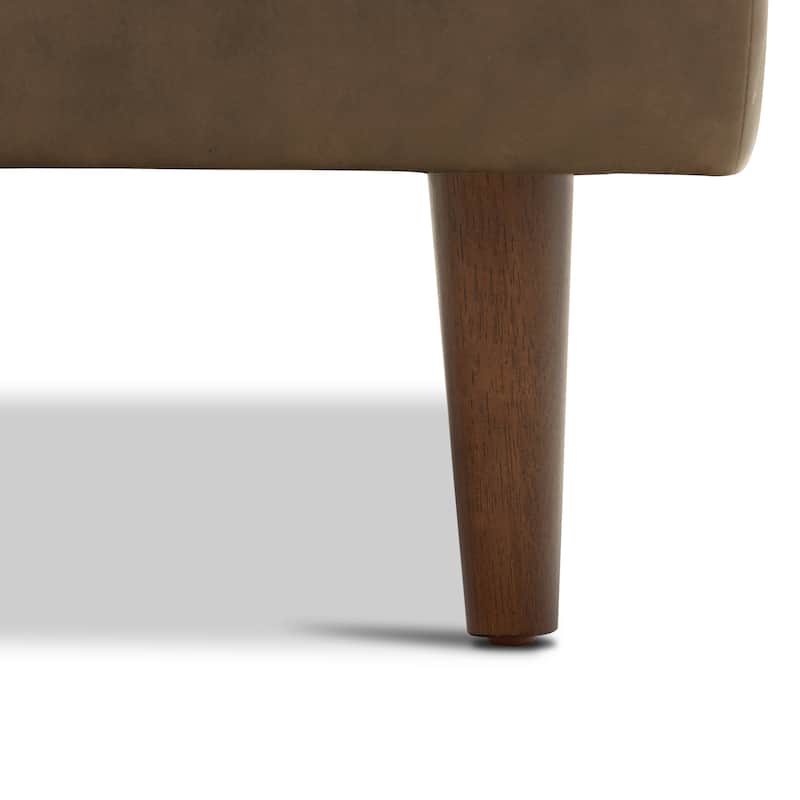 Poly & Bark Napa Ottoman - Full Grain Genuine Italian Leather