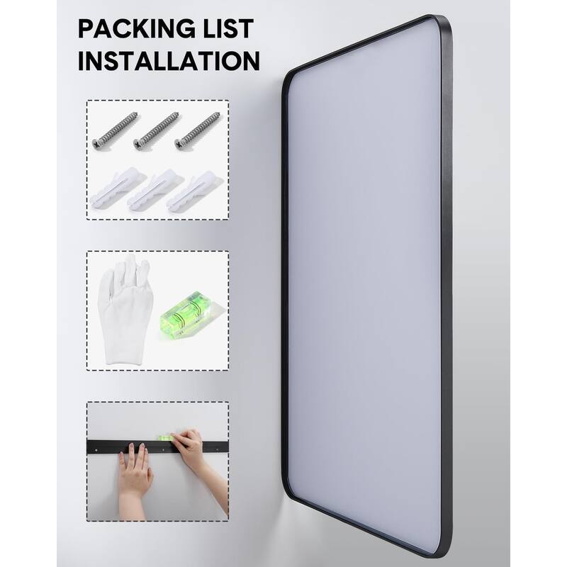 30 inchRound Mirror for Wall, Round Bathroom Mirror