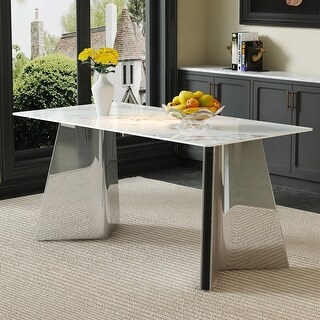 Sintered Stone Dining Table - Bed Bath & Beyond - 42659126