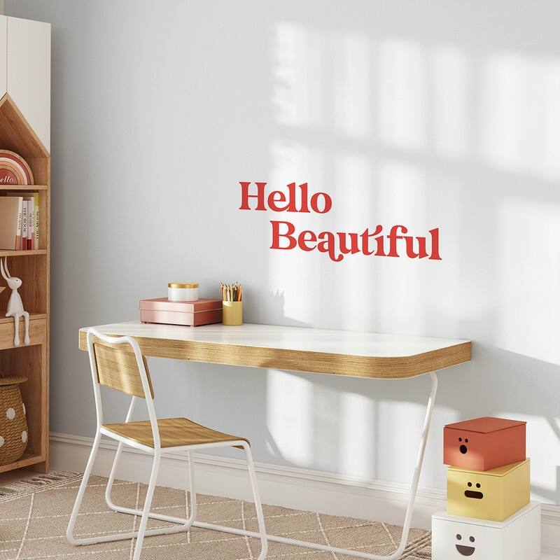 Tempaper Hello Beautiful Removable Wall Decal (1 Sheet)