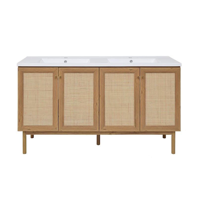 Classe 60" Bathroom Vanity in Oak