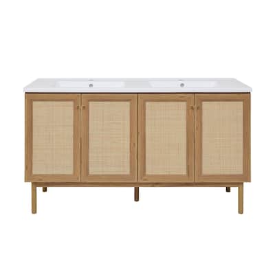 Classe 60" Bathroom Vanity in Oak