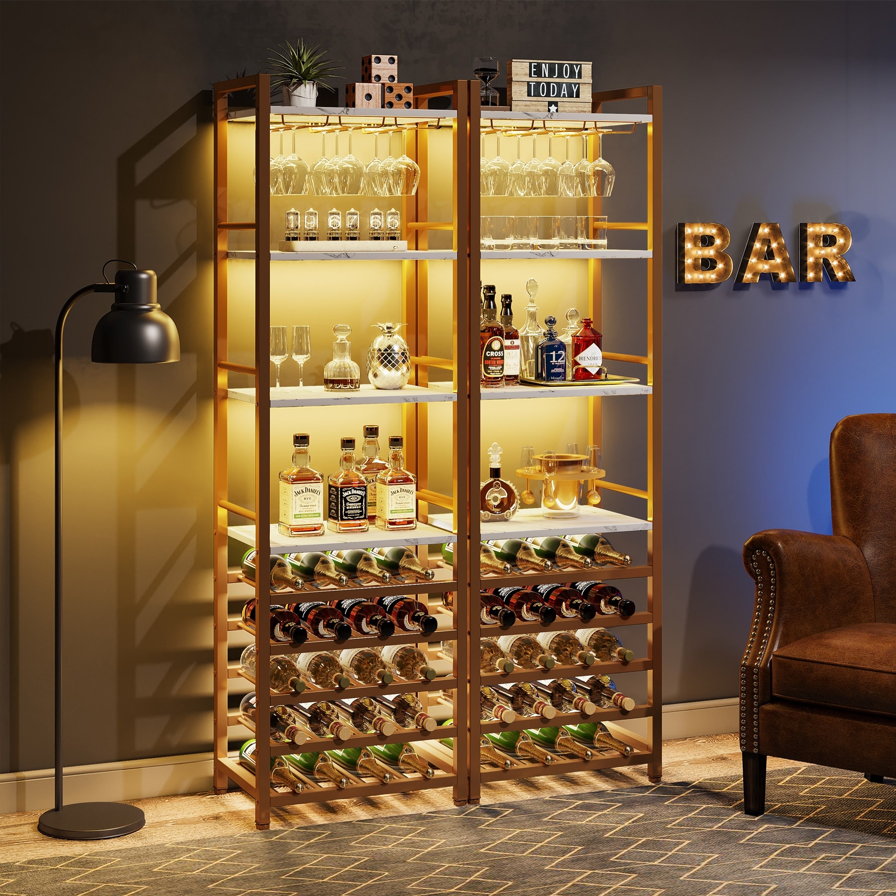 Wine and store alcohol cabinet