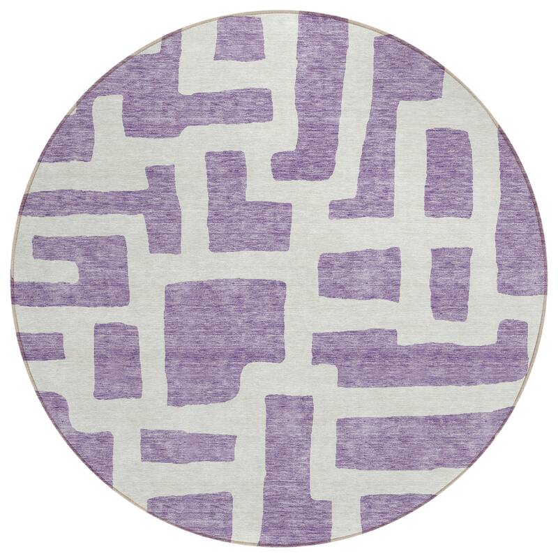 HomeRoots Abstract Transitional Rectangle Outdoor Rug