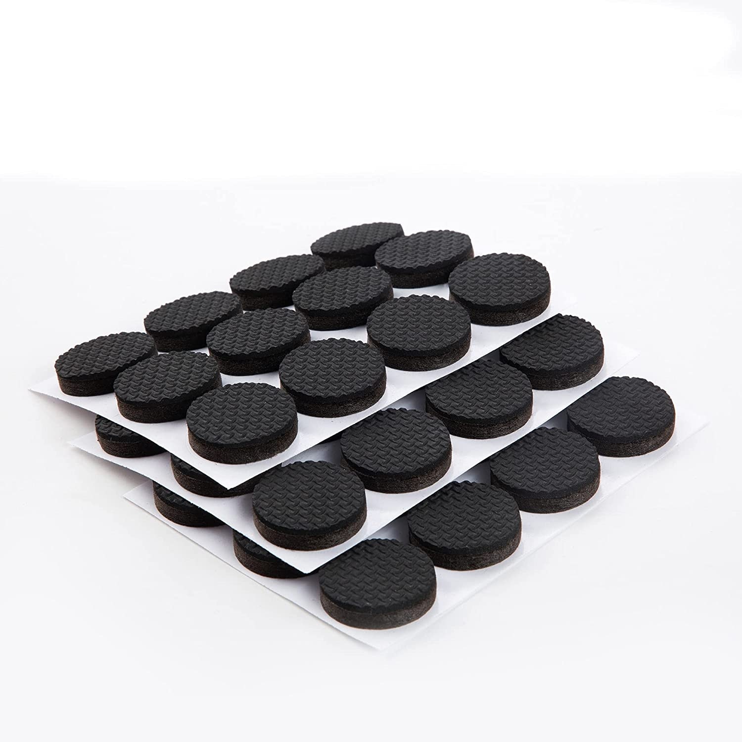 Non Slip Furniture Pads Premium 24 Pcs 3 Furniture Pad! Best Furniture Grippers - Selfadhesive Rubber Feet Couch Stoppers Ideal Furniture Floor