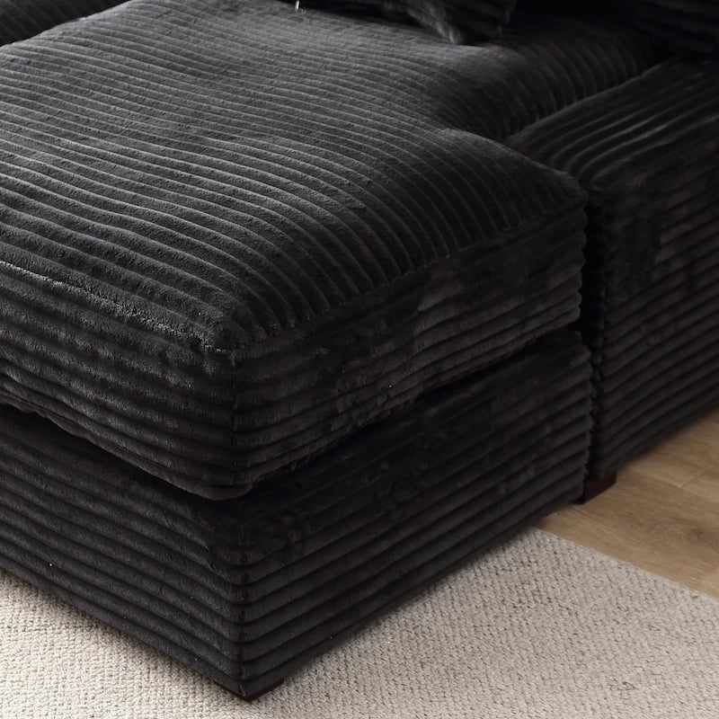 Quality Corduroy Upholstery Sleeper Sofa for Living Room