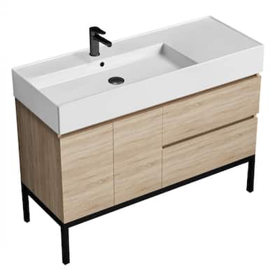 Nameeks Block-4818 Block 48" Free Standing Single Basin Vanity Set