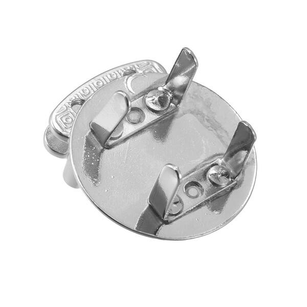 Turn Lock Clasp 33mm x 31mm Zinc Alloy Purse Closure Twist Lock 6Pcs Silver Bed Bath