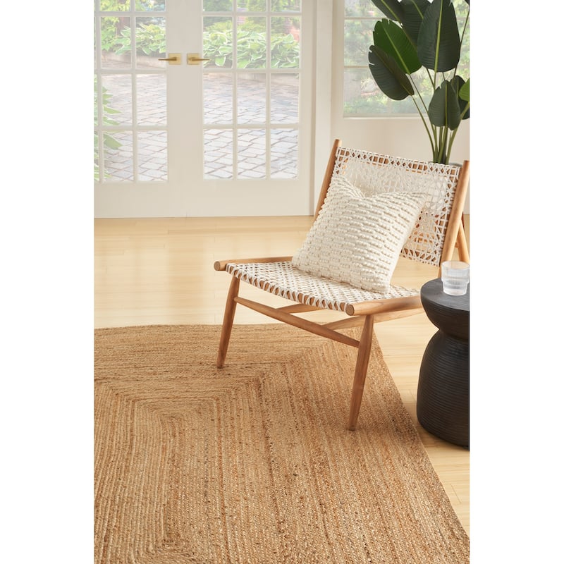 Nourison Natural Jute Indoor Solid Area Rug