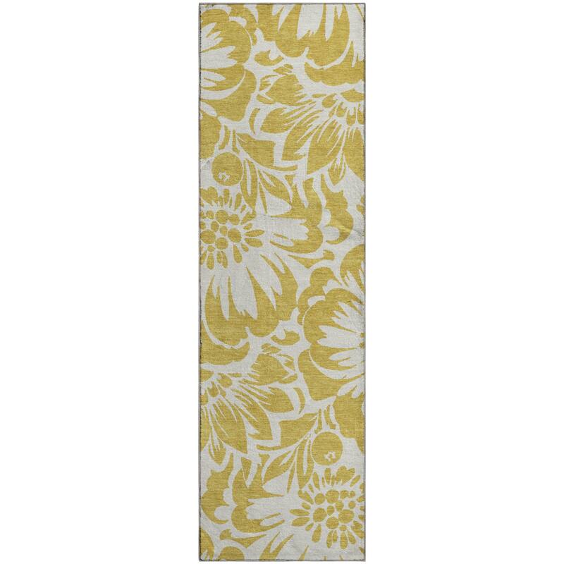 Premium Washable Super Soft Modern Floral Mayfield Rug
