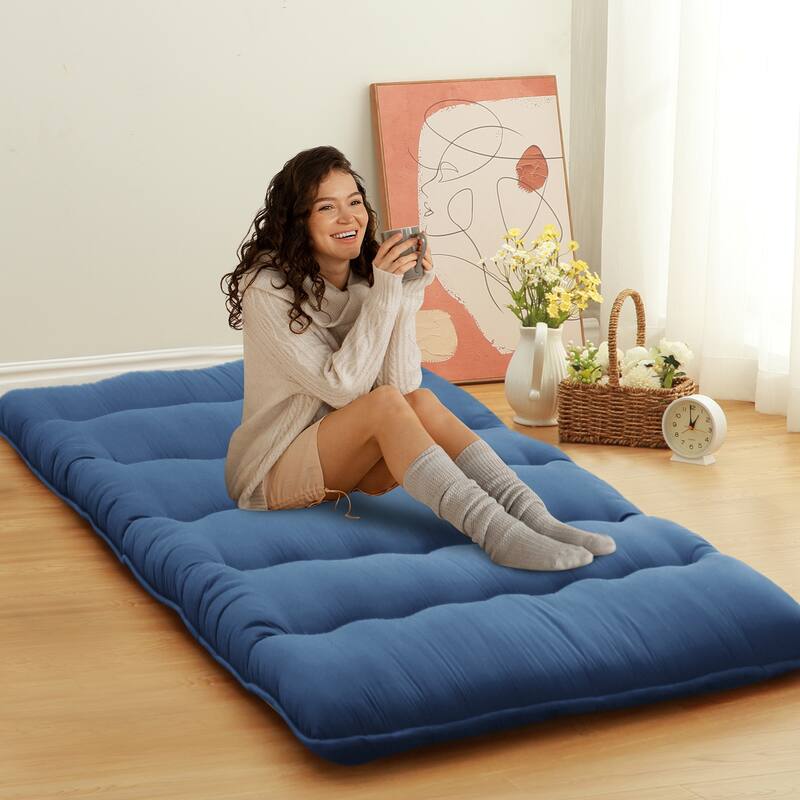 Japanese Futon Floor Mattress, Japanese Style Floor Mattress Sleeping Mattress Pad Tatami Mat