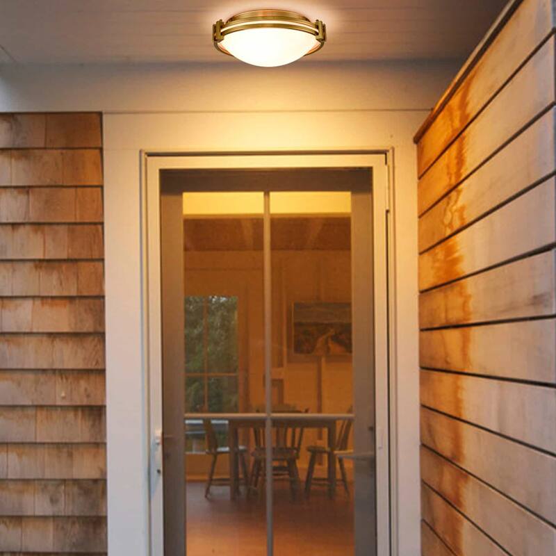 Robben Modern Flush Mount Ceiling Lighting 12-Inches , 2-Lights
