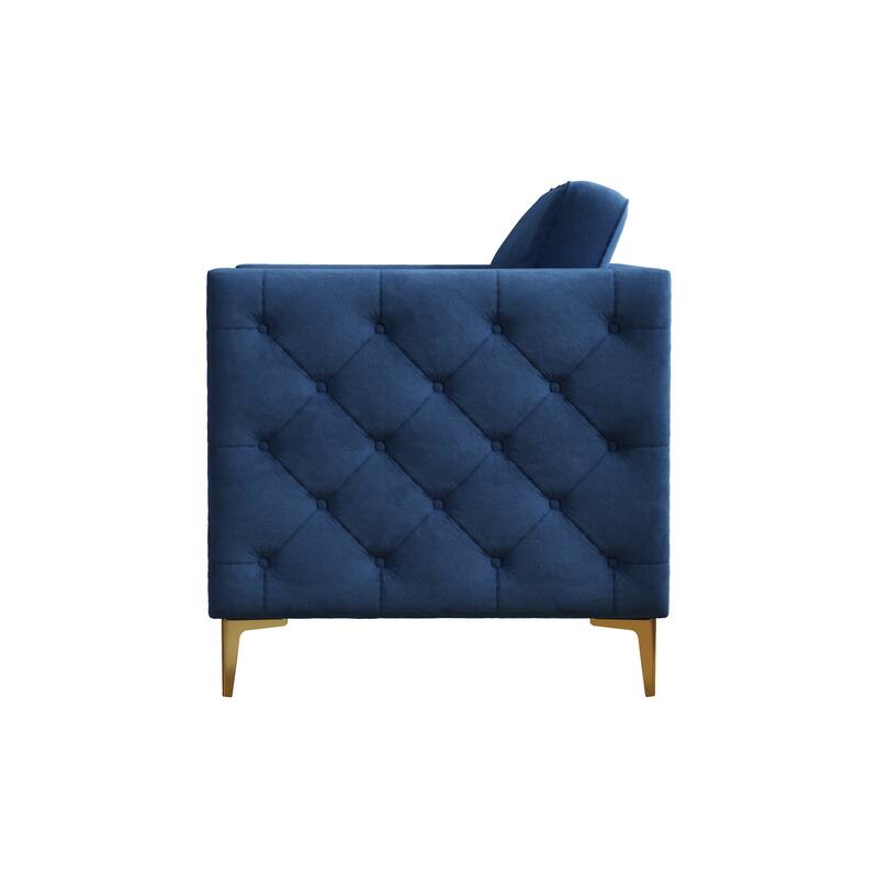 Accent Chair for Living Room Upholstered Arm Chair with Metal Legs