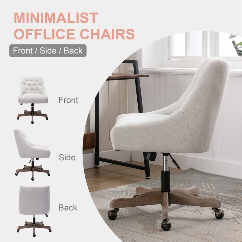 360 degree rotation and adjustable shell chair for living room