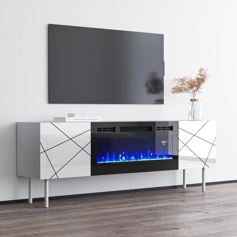 London BL-EF Electric Fireplace 63" TV Stand