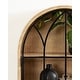 preview thumbnail 5 of 30, Kate and Laurel Megara Arched Wall Mounted Cabinet - 16x5x24