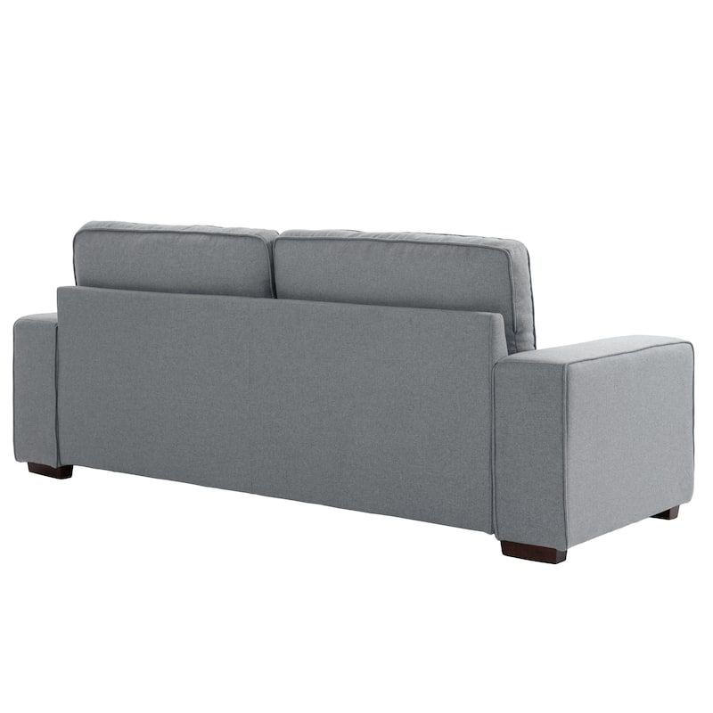 Modern 80" Upholstered Fabric 3-Seater Sofa