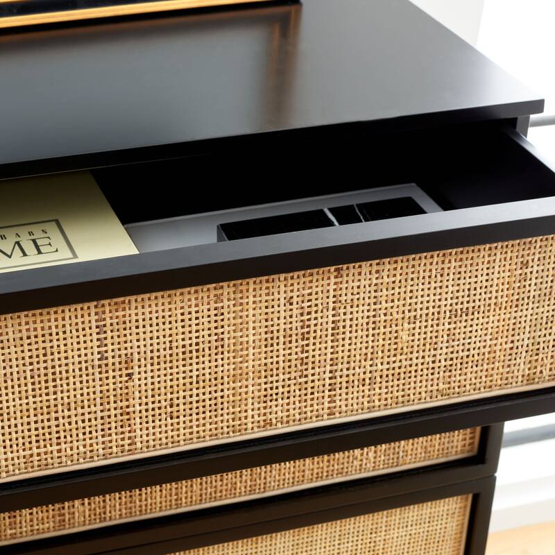 SAFAVIEH Audrey 6 Drawer Rattan Dresser