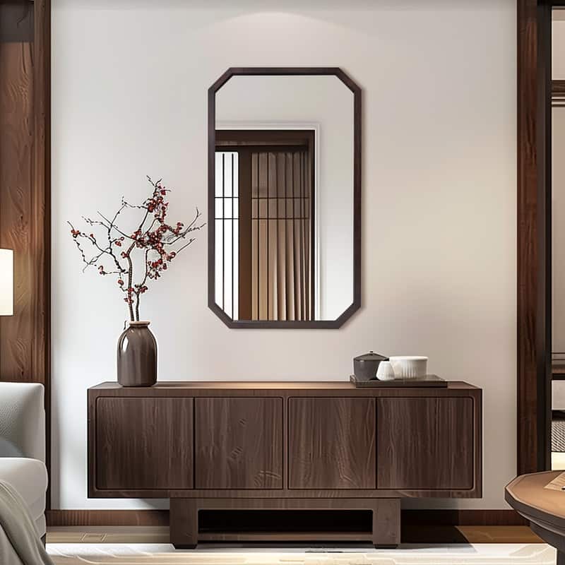Rustic Wood Bathroom Mirrors for Wall Mounted for Living Room or Bedroom Vanity Mirror -  28"x48"