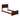 Madison Twin XL Platform Bed with Matching Footboard in Walnut