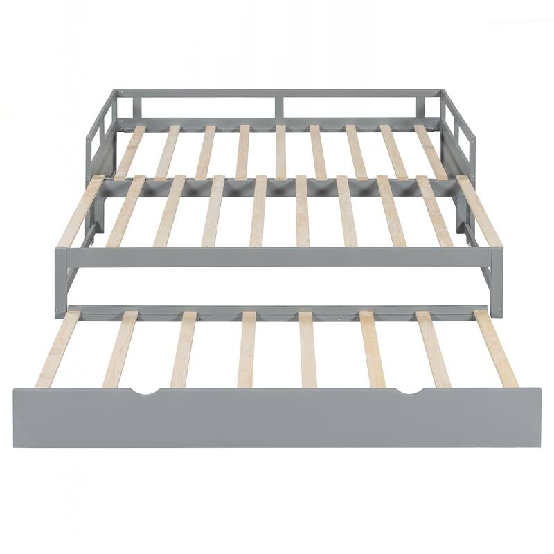 Wooden Daybed with Trundle