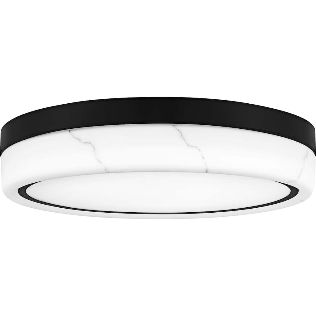 Gasper Integrated LED Matte Black Flush Mount