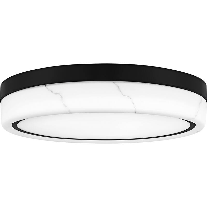 Gasper Integrated LED Matte Black Flush Mount