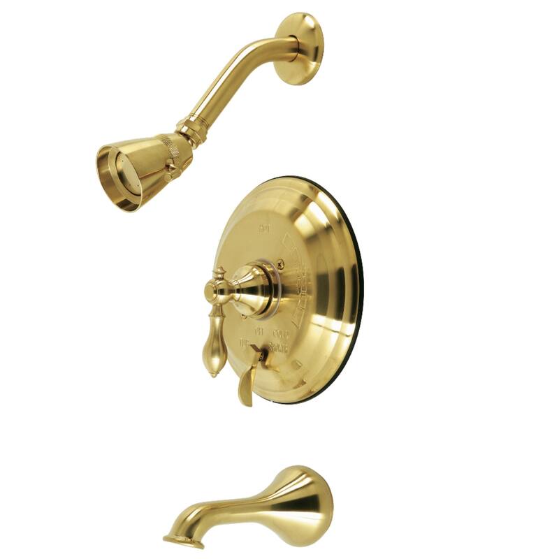 Kingston Brass American Classic Single-Handle Tub and Shower Faucet - Brushed Brass