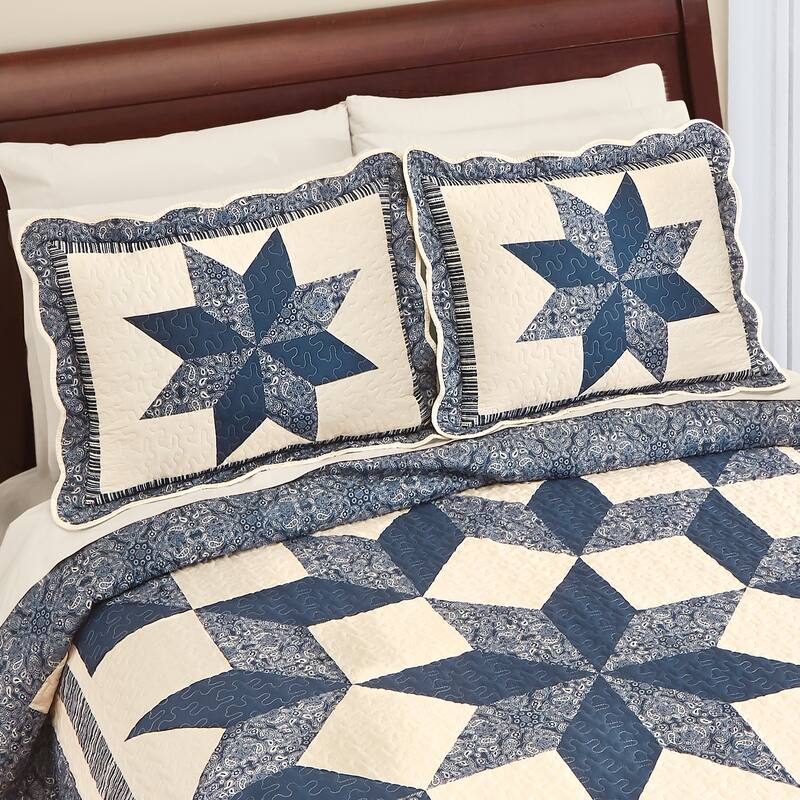 Sienna Star Scalloped Edge Pillow Sham On Sale Bed Bath & Beyond
