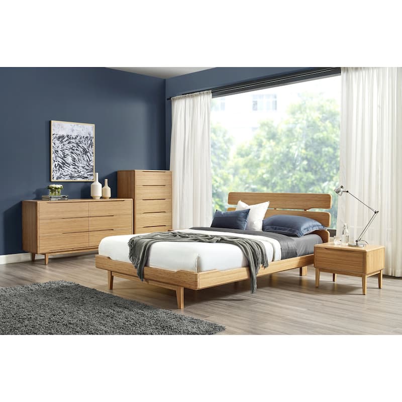 Dylan 5pc King Platform Bedroom Set in Golden