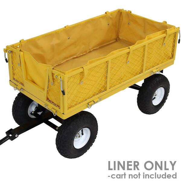Shop Sunnydaze Outdoor Garden Utility Cart Liner Yellow