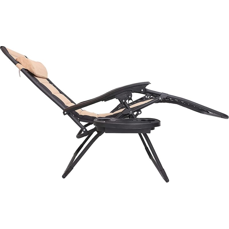 Outdoor Pool Patio Beach Yard Garden Oversized Padded Zero Gravity Chair