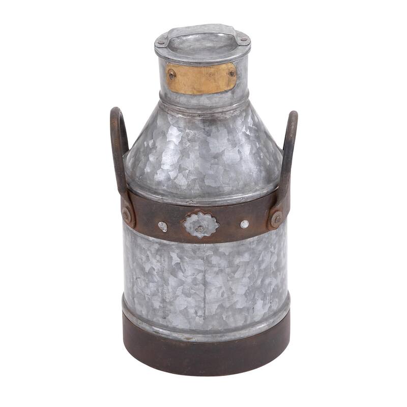 Metal Decorative Jars - Roche River Decor - Grey