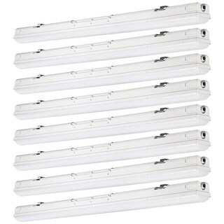 4ft LED Shop Light, Vapor Tight Light Fixture, 5000K Daylight - 8PACK ...