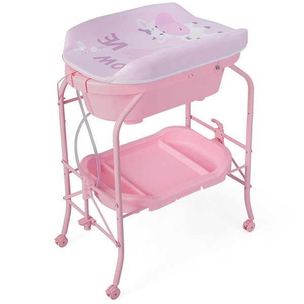 Costway baby infant bath changing table top