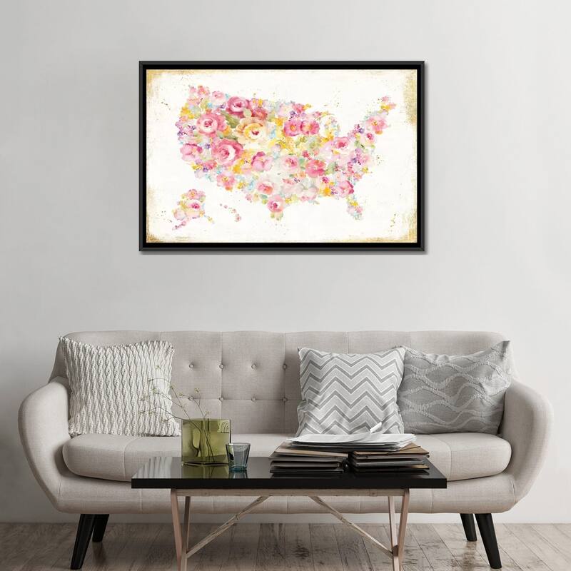 iCanvas "Midsummer USA" by Danhui Nai Framed