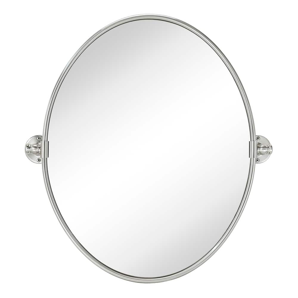 TEHOME Luecinda Oval Metal Wall Mirror
