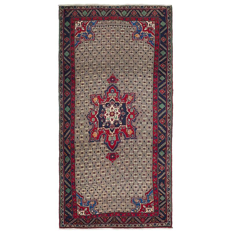 ECARPETGALLERY Hand-knotted Konya Anatolian Taupe Wool Rug - 4'11 x 9'11