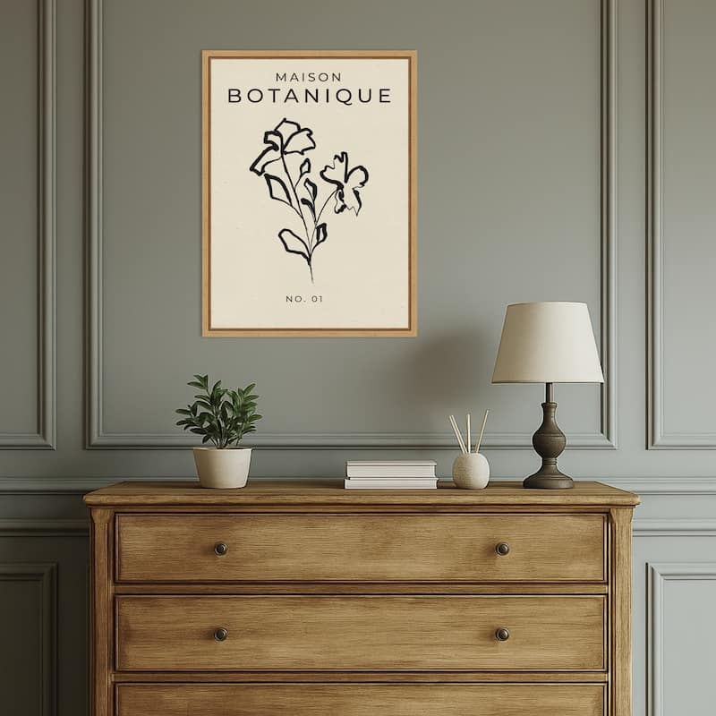 Botanical Sketch by Treechild (18 x 24 in.), Framed Canvas Wall Art Print