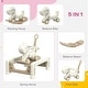 preview thumbnail 4 of 6, 5 in 1 Rocking Horse for Toddlers Years 1-6, Kids Spring Ride on Horse Balance Bike with Detachable Balance Board - Cream White