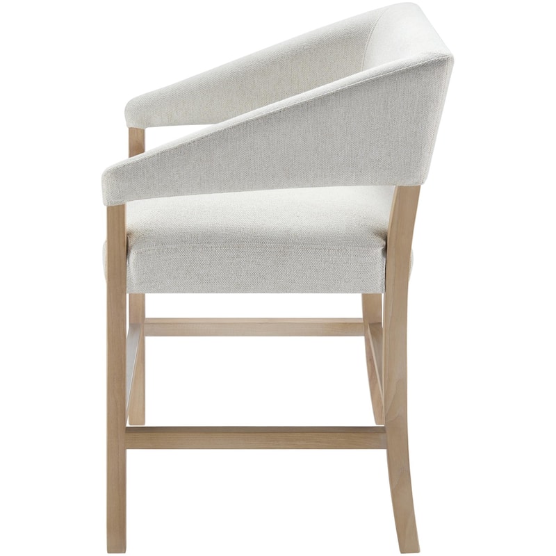 Grace Modern Minimalist Cream Upholstered Counter and Bar Stool